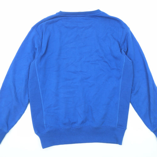 Superdry Mens Blue Cotton Pullover Sweatshirt Size M