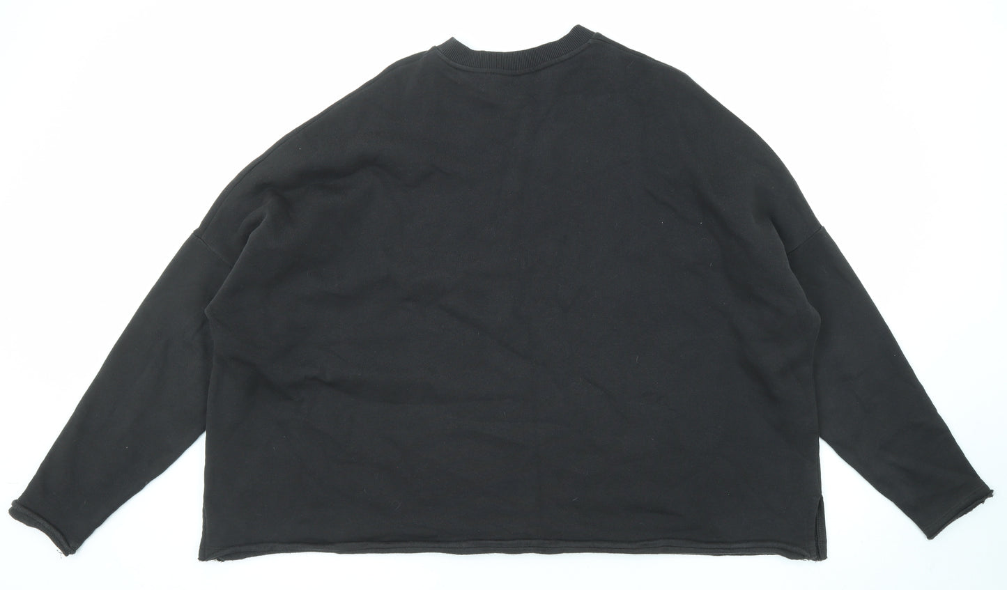 ASOS Womens Black Cotton Pullover Sweatshirt Size S Pullover