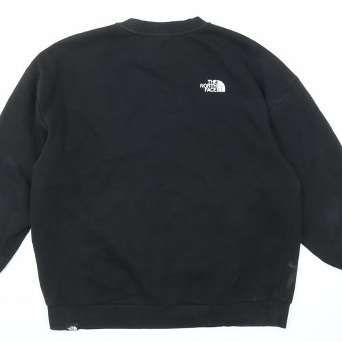 The North Face Womens Black Cotton Pullover Sweatshirt Size XL Pullover
