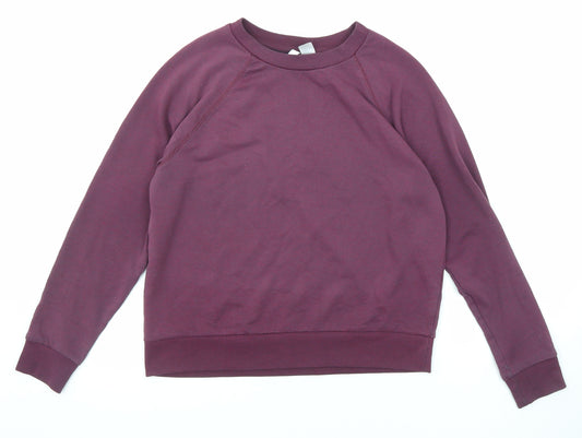 Divided by H&M Womens Purple Polyester Pullover Sweatshirt Size M Pullover