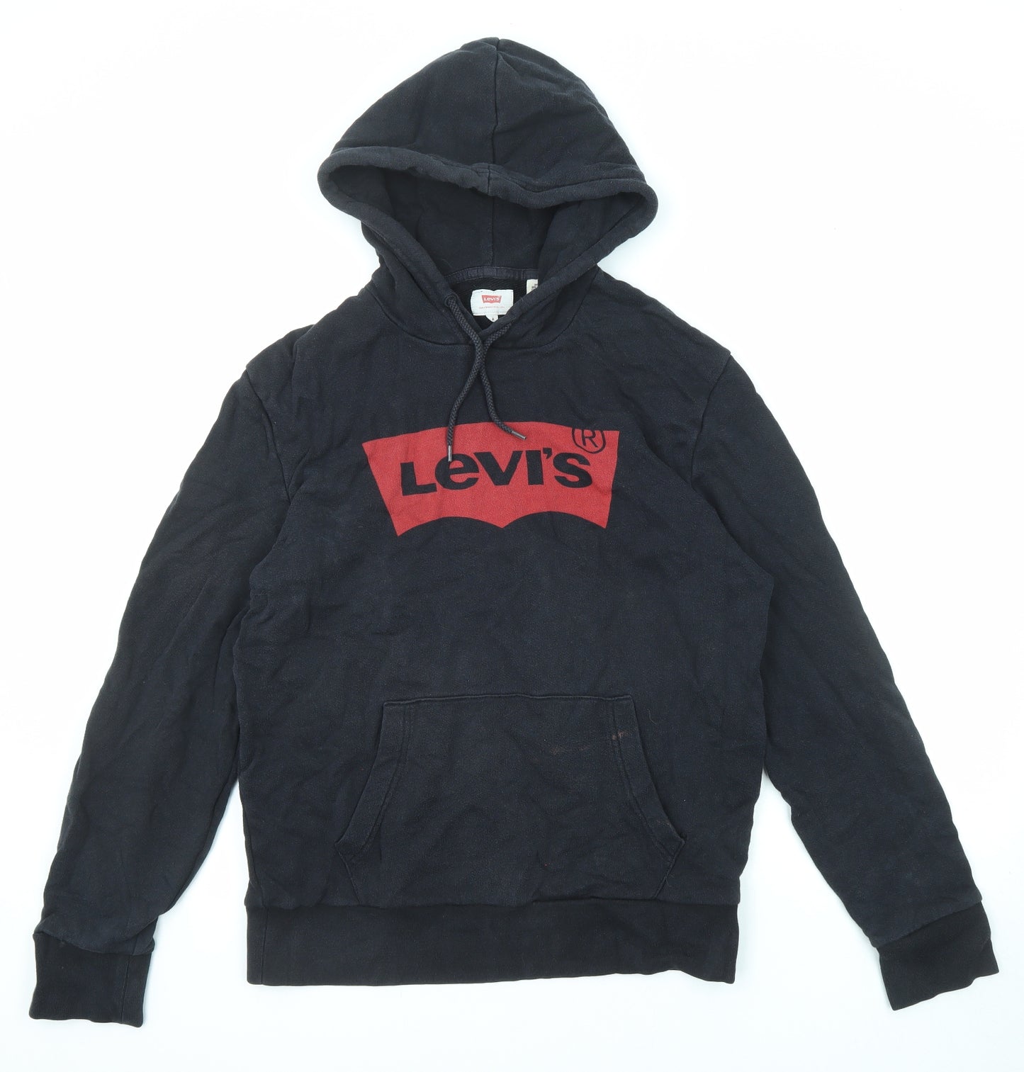 Levi's Mens Black Cotton Pullover Hoodie Size M