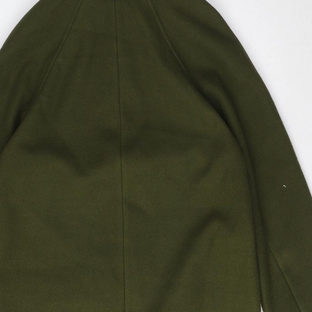 Marks and Spencer Womens Green Rain Coat Coat Size XS Button - mens**