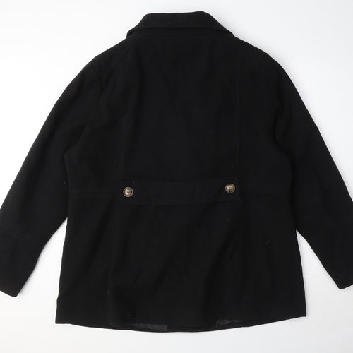 Debenhams Womens Black Jacket Size 20 Button