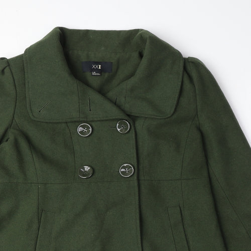 XXI Womens Green Jacket Size L Button