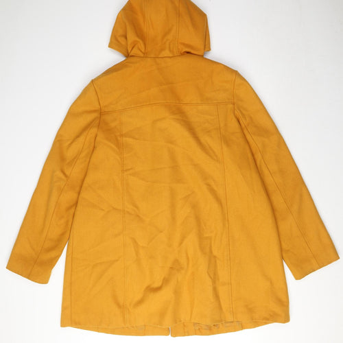 Taillissime Womens Yellow Rain Coat Coat Size 18 Snap