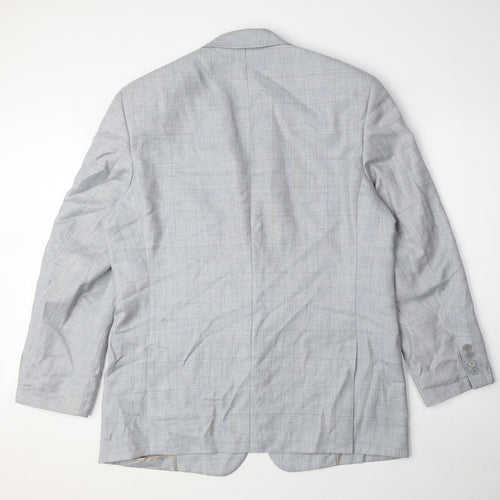 Di Caprio Mens Blue Wool Jacket Suit Jacket Size 42 Regular