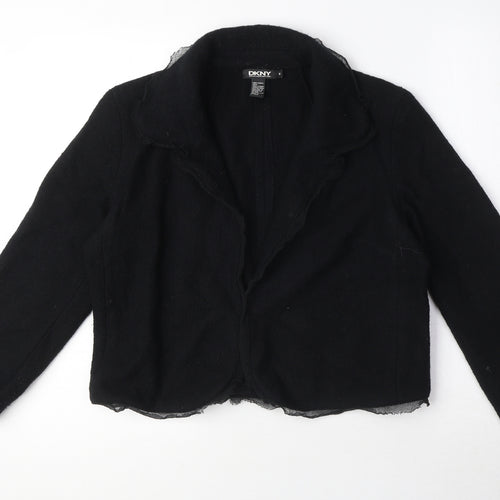 DKNY Womens Black Jacket Blazer Size M
