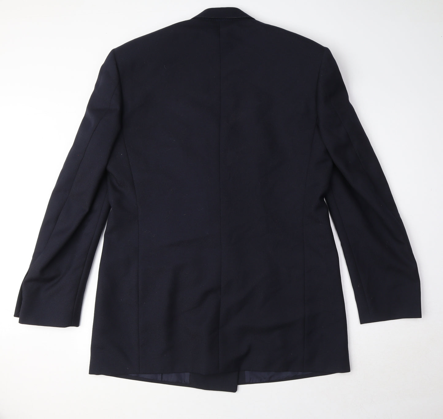 John Richmond Mens Blue Polyester Jacket Suit Jacket Size L Regular