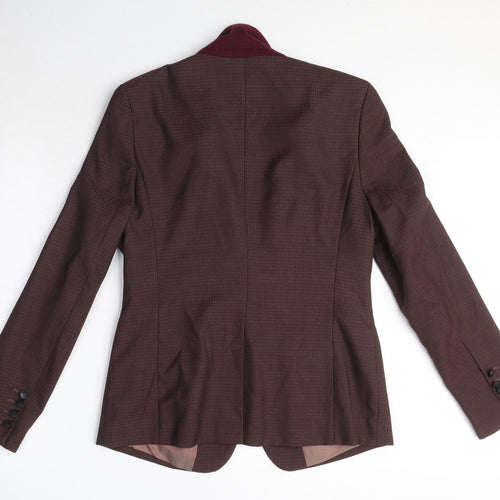 NEXT Womens Purple Polyester Jacket Blazer Size 12