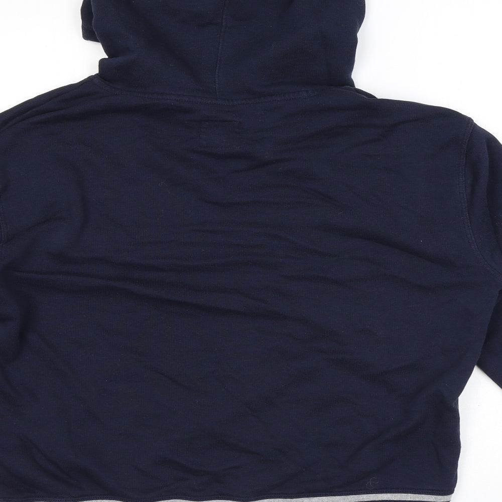 Champion Mens Blue Cotton Pullover Hoodie Size M