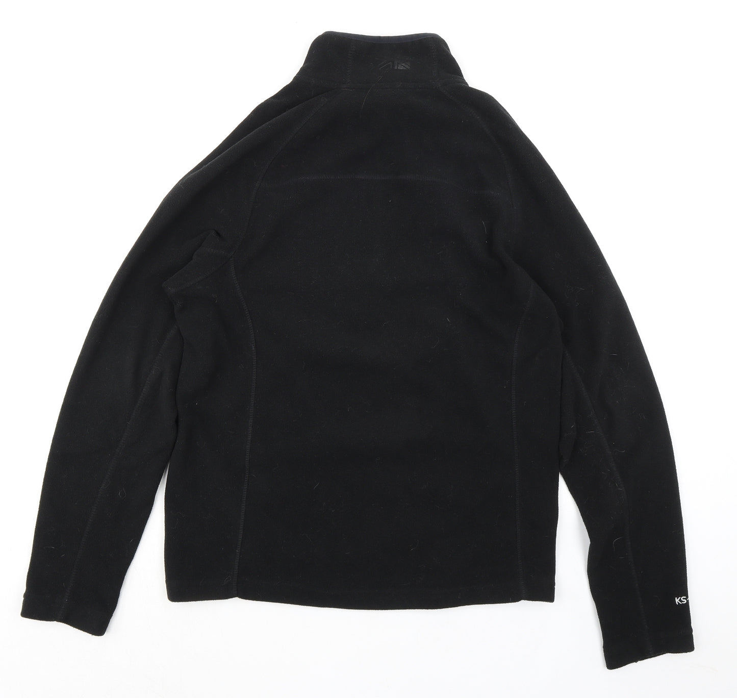 Karrimor Womens Black Polyester Pullover Sweatshirt Size XS Zip - Logo Zipped Pocket 1/4 Zip High Neck