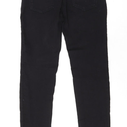 Debenhams Womens Black Cotton Jegging Jeans Size 10 L29 in Regular