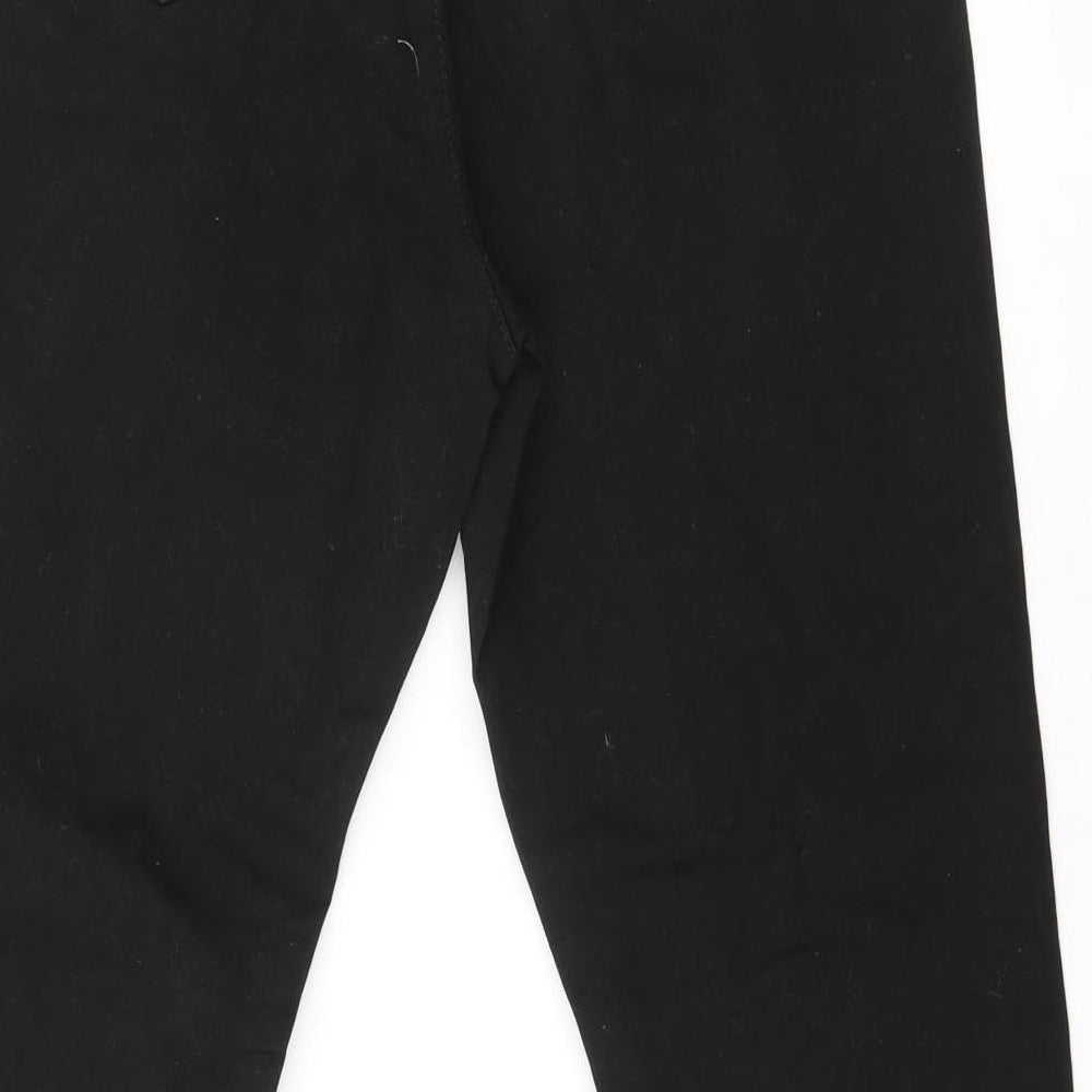 Kangol Womens Black Cotton Skinny Jeans Size 12 L30 in Regular Zip