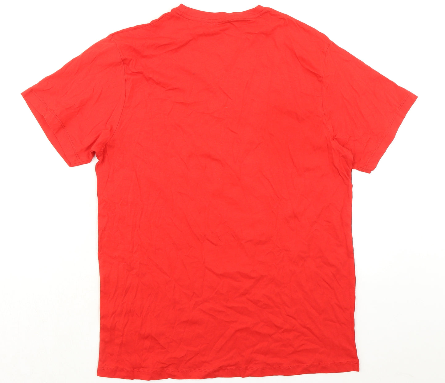 Liverpool FC Mens Red Cotton T-Shirt Size M Crew Neck - Premier League Champions
