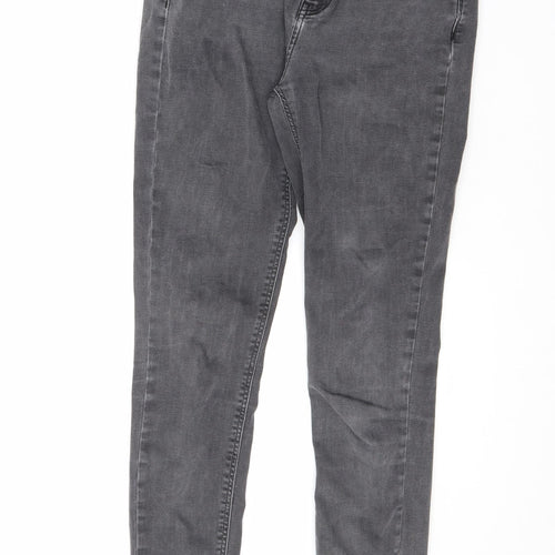 River Island Womens Black Cotton Skinny Jeans Size 10 L27.5 in Regular Zip