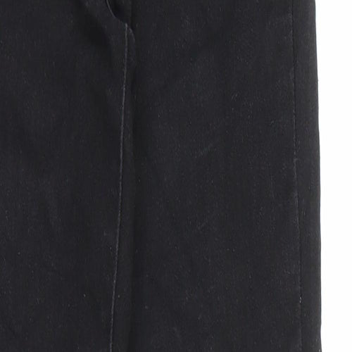 Denim & Co. Womens Black Cotton Skinny Jeans Size 8 L32 in Regular Zip