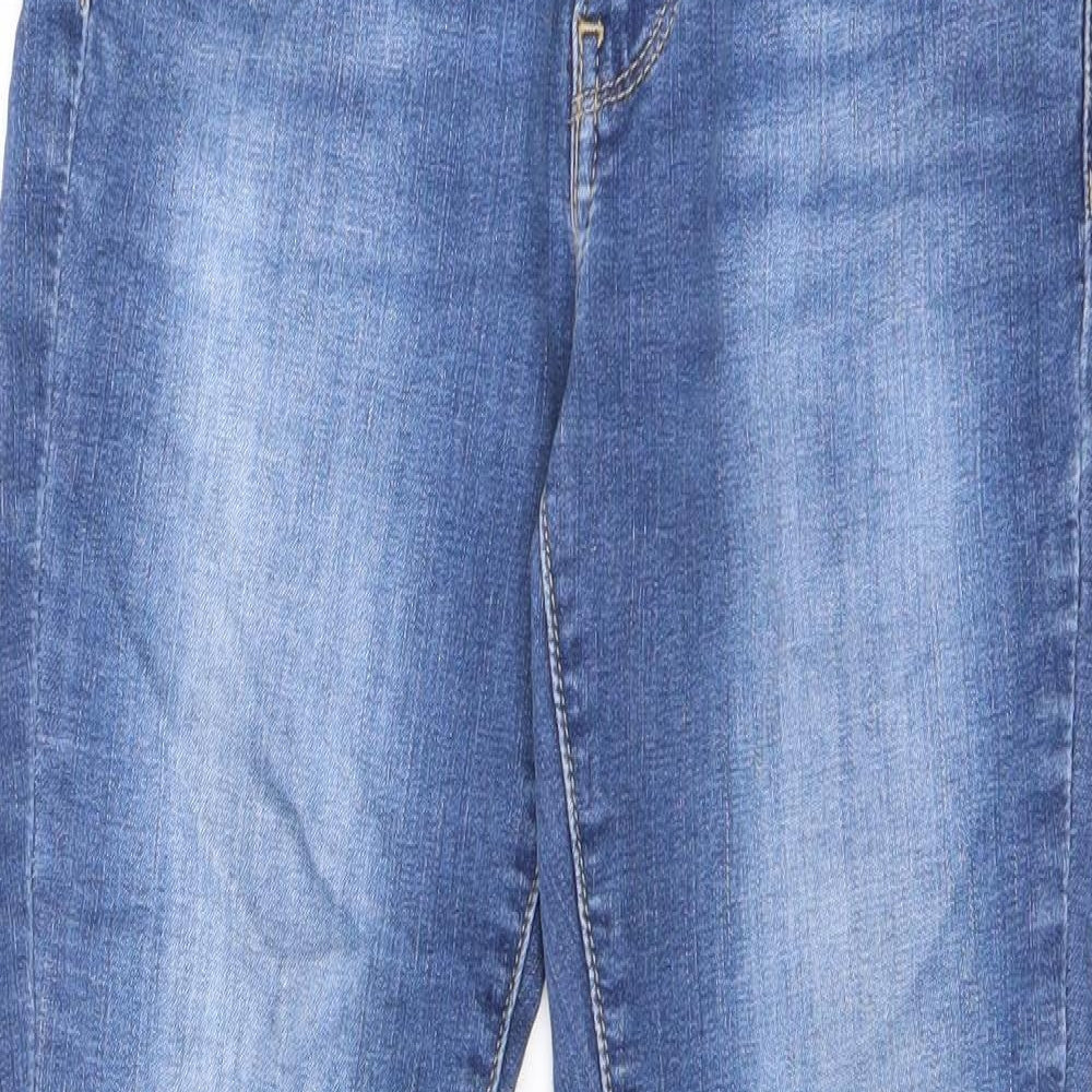 Signature by Levi Strauss & Co. Womens Blue Cotton Skinny Jeans Size 28 in L28 in Extra-Slim Zip