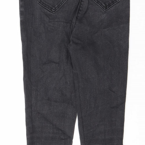 Nutmeg Womens Black Cotton Skinny Jeans Size 10 L27 in Regular Zip