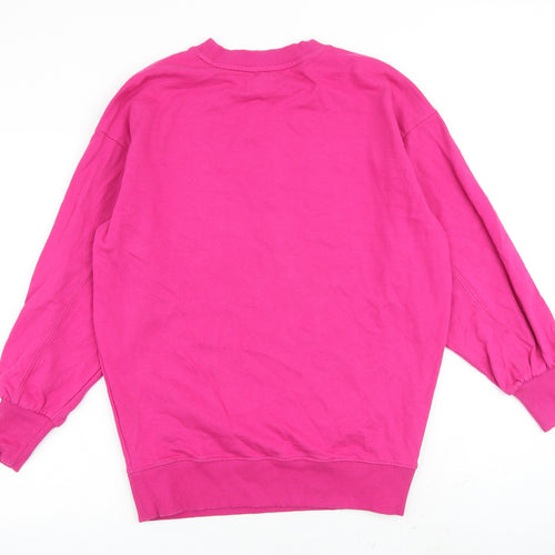 NEXT Womens Pink 100% Cotton Pullover Sweatshirt Size S Pullover - WOW