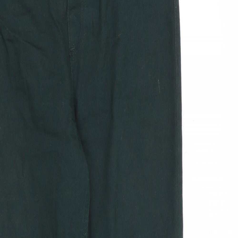 Marks and Spencer Womens Green Cotton Jegging Jeans Size 12 L30 in Regular