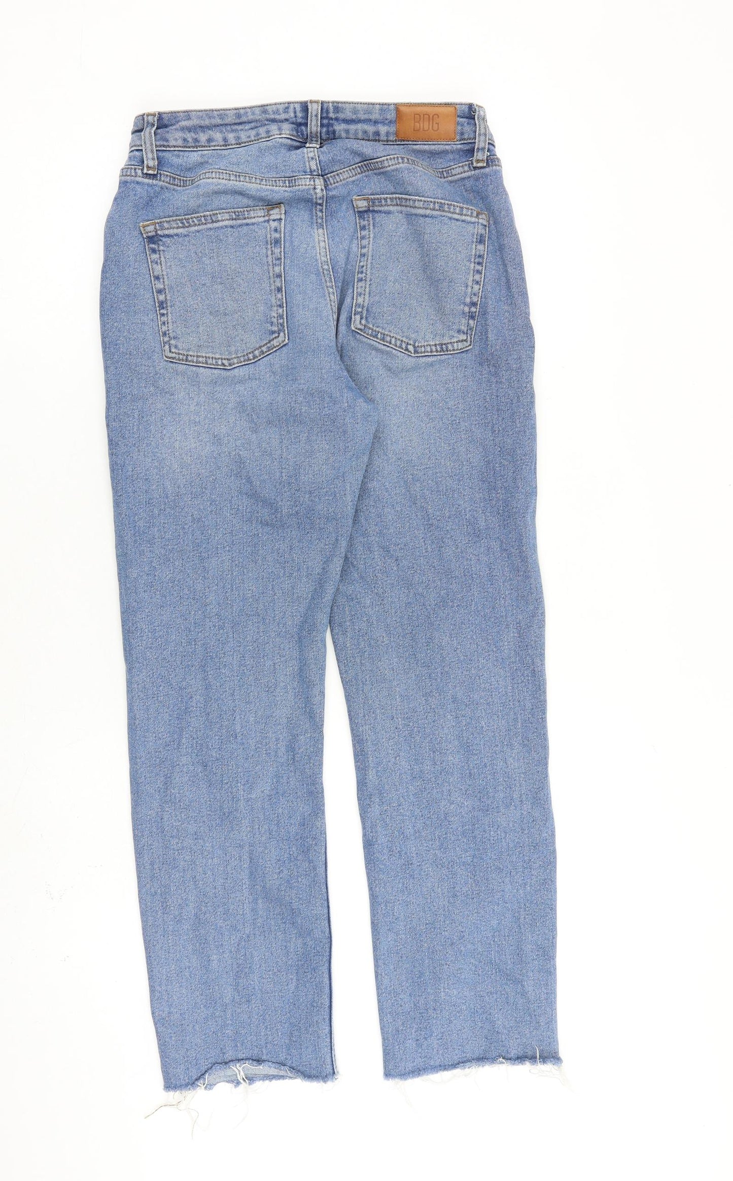 BDG Womens Blue Cotton Straight Jeans Size 28 in L32 in Regular Zip