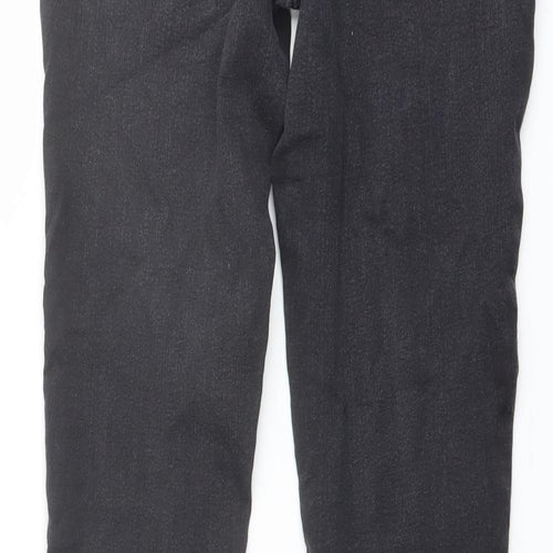 George Womens Grey Cotton Straight Jeans Size 10 L27 in Regular Button