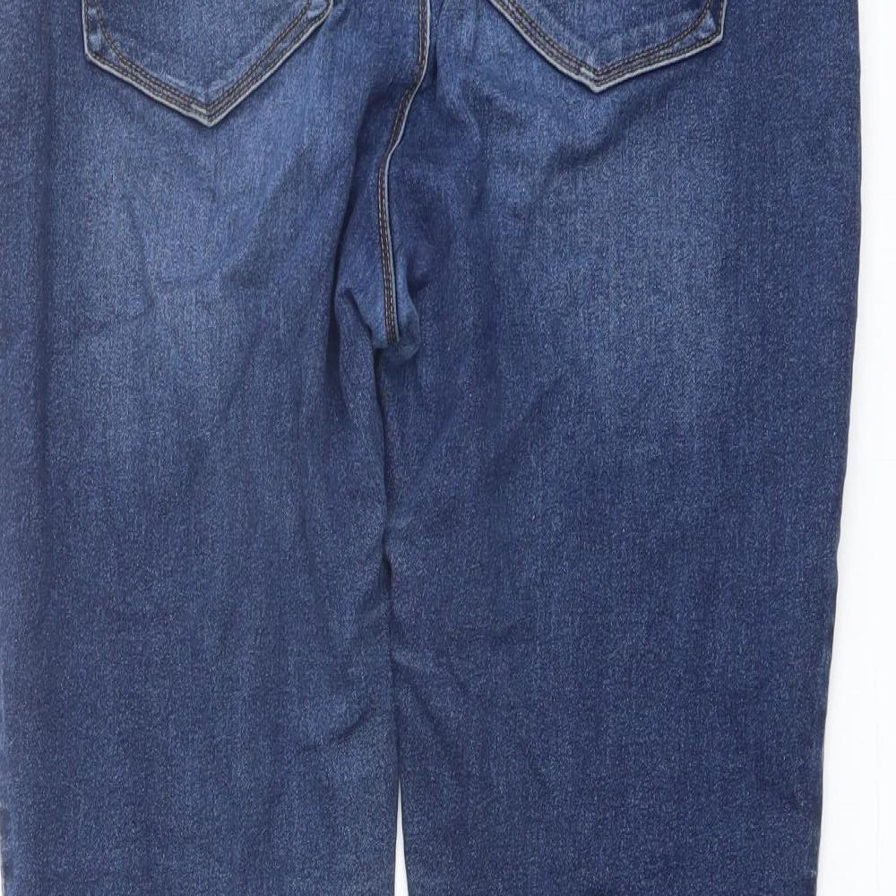 Curve Appeal Womens Blue Cotton Jegging Jeans Size 10 L27 in Regular Button