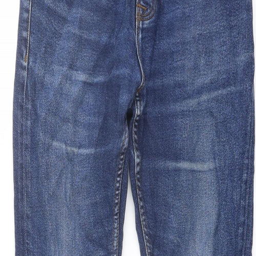 NEXT Mens Blue Cotton Tapered Jeans Size 34 in L29 in Regular Button