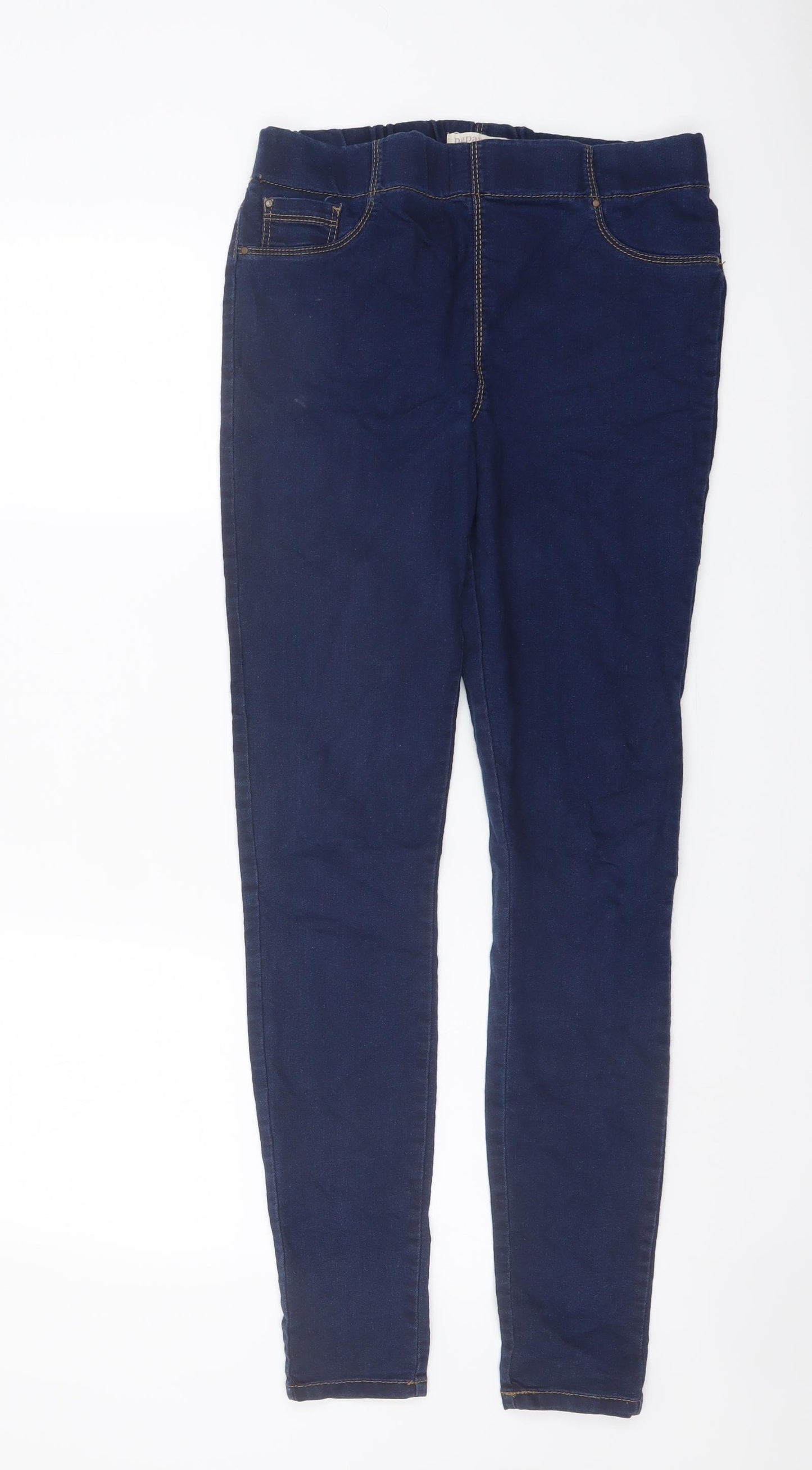 Papaya Womens Blue Cotton Jegging Jeans Size 12 L29 in Regular