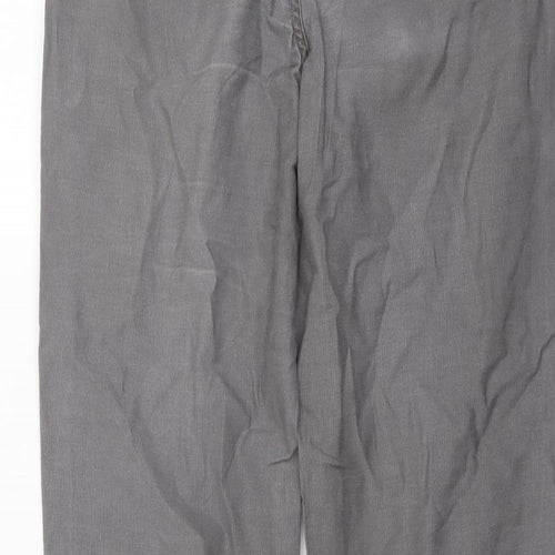 Autograph Mens Grey Cotton Straight Jeans Size 34 in L29 in Regular Button