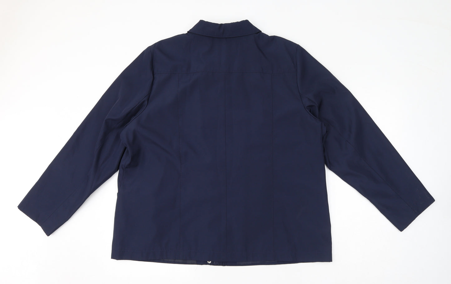 Classic Womens Blue Jacket Size L Zip