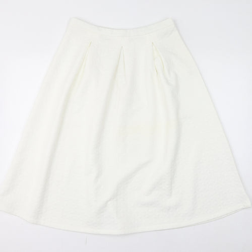 Fashion Union Womens White Polyester Tulip Skirt Size 12 Zip