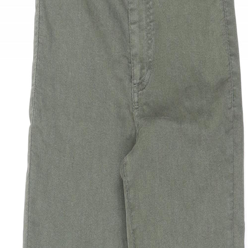 FACTORIE Womens Green Cotton Jegging Jeans Size 8 L27 in Regular Zip