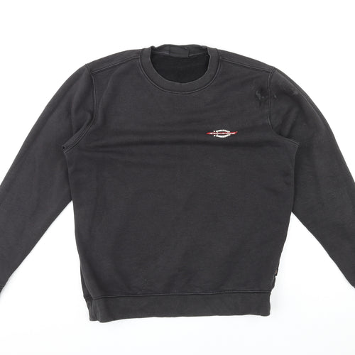 Dickies Mens Black Cotton Pullover Sweatshirt Size L - Logo