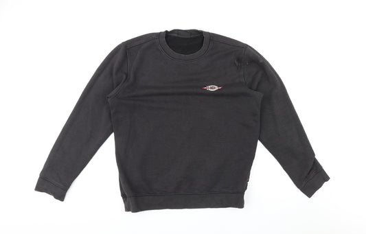 Dickies Mens Black Cotton Pullover Sweatshirt Size L - Logo