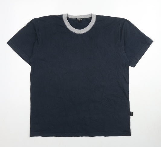 Originals Mens Blue Cotton T-Shirt Size M Crew Neck