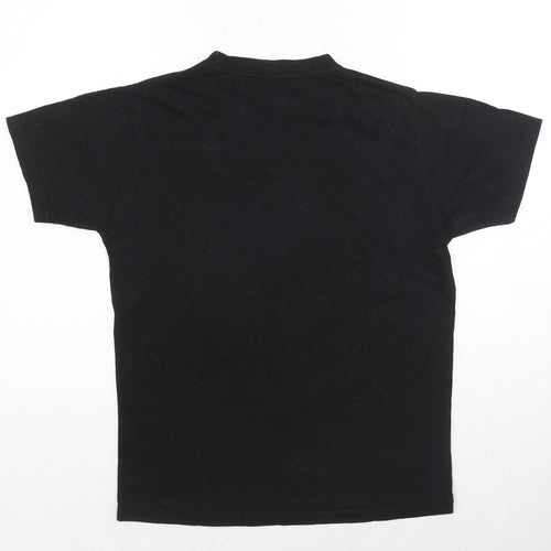 Stranger Things Womens Black Cotton Basic T-Shirt Size S Round Neck - Stranger Things