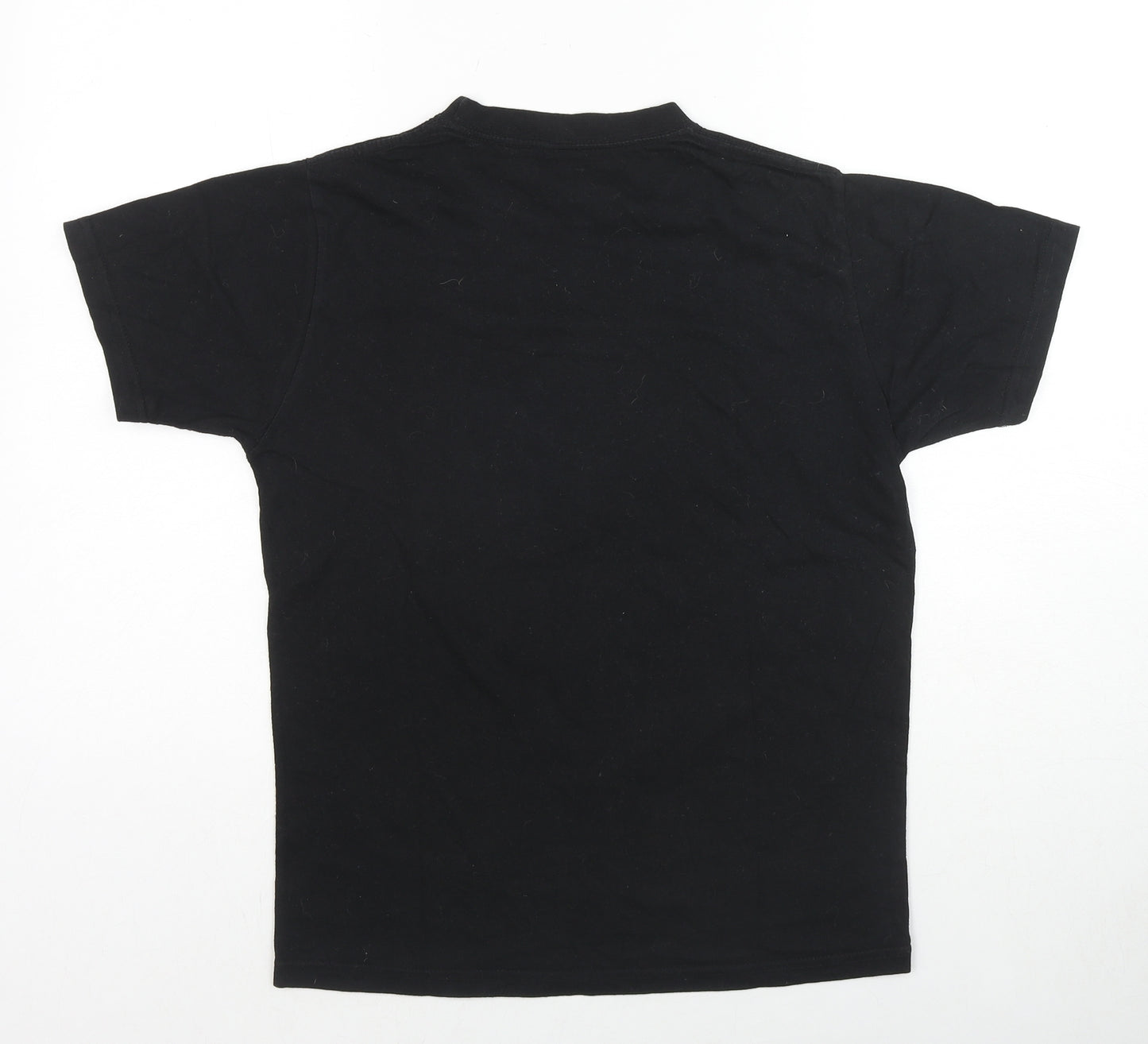 Stranger Things Womens Black Cotton Basic T-Shirt Size S Round Neck - Stranger Things