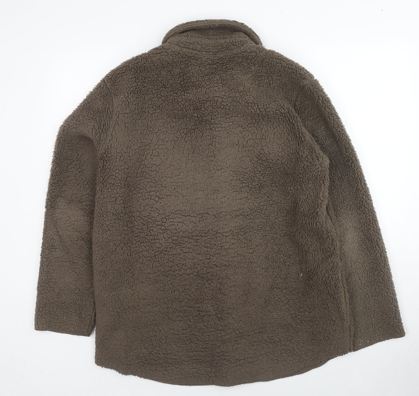 Saint Tropez Clothing Womens Brown Jacket Size L Button - Teddy Bear Style