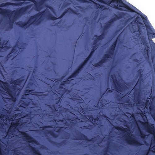 Ivna Sport Womens Blue Geometric Jacket Size M Zip