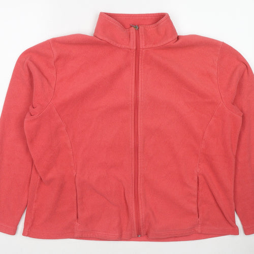 Marks and Spencer Womens Pink Jacket Size 22 Zip