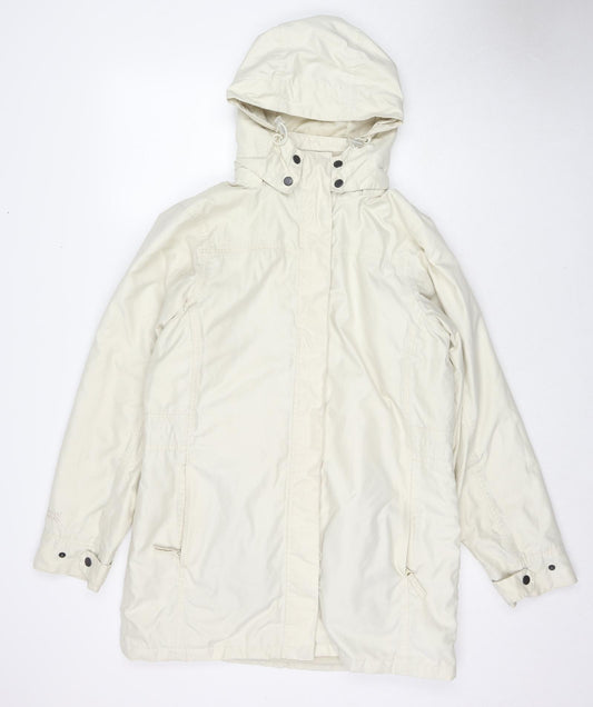 Regatta Womens Ivory Rain Coat Jacket Size 14 Zip