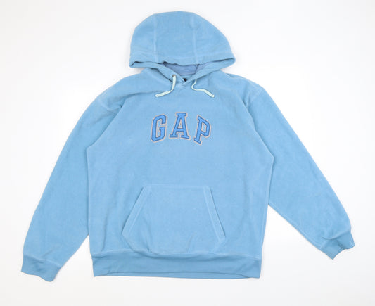 Gap Womens Blue Polyester Pullover Hoodie Size L Pullover