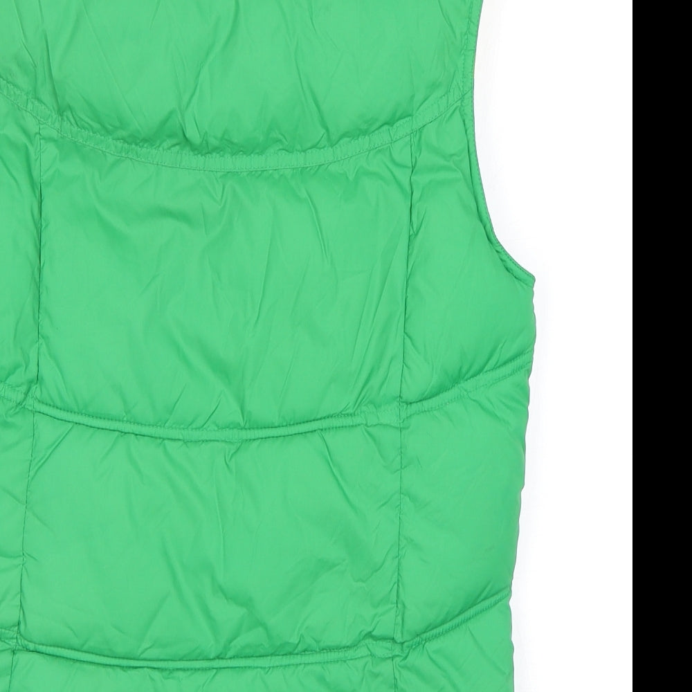 Fat Face Womens Green Gilet Jacket Size 10 Zip