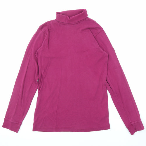 Cotton Traders Womens Purple Cotton Pullover Sweatshirt Size M Pullover