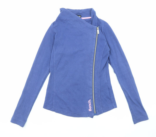 Bench Girls Blue Basic Jacket Jacket Size 11-12 Years Zip