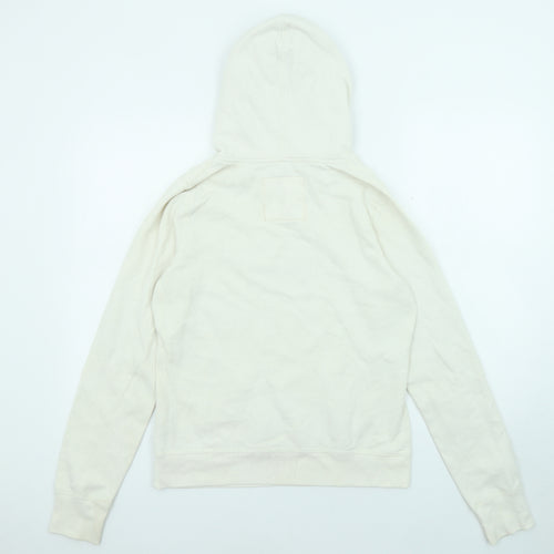 Hollister Womens Ivory Cotton Pullover Hoodie Size S Pullover