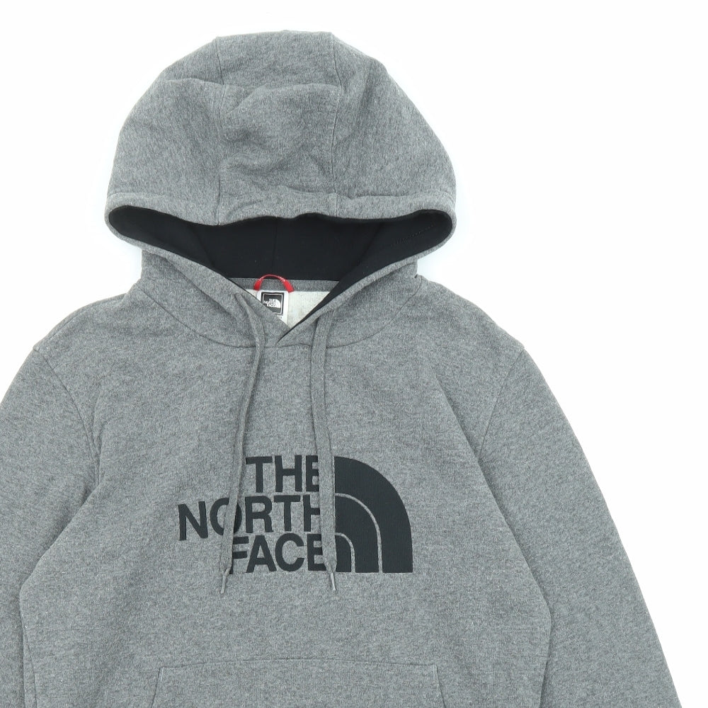 The North Face Mens Grey Cotton Pullover Hoodie Size S