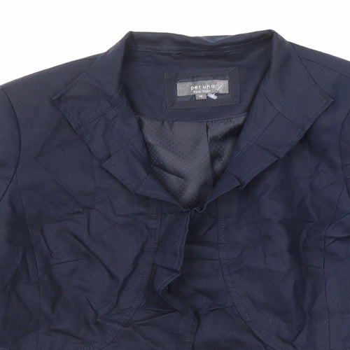 Per Una Womens Blue Jacket Blazer Size 14
