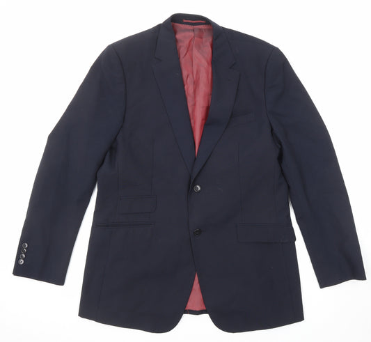 Skopes Mens Blue Polyester Jacket Suit Jacket Size 42 Regular